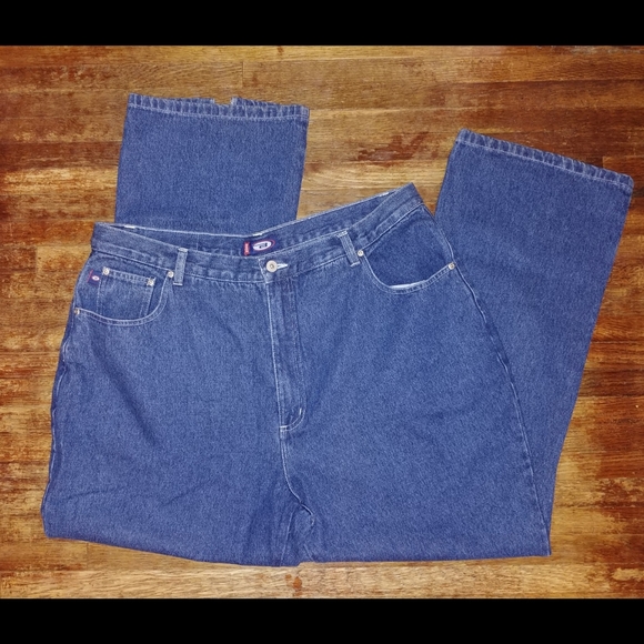 BONGO Y2K Rave boho Bootcut high waisted dark denim blue jeans With Floral Slits - Picture 6 of 7